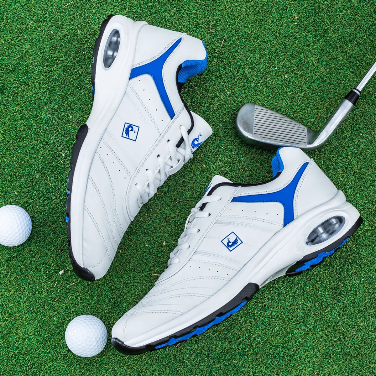 OIMKOI Men Golf Shoes Casual Breathable Waterproof Non-slip Golf Outdoor Training Shoes
