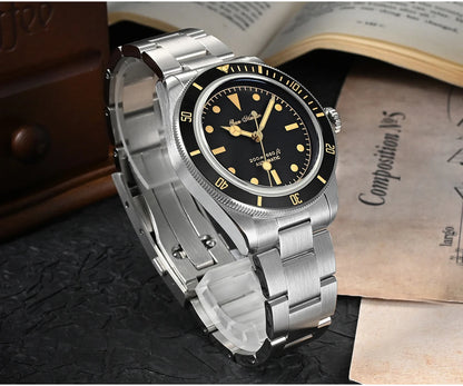 San Martin Vintage 38mm 6200 Diver Watch New Upgraded for Men Luxury NH35 Automatic Mechanical Sapphire Waterproof 200m Relojes
