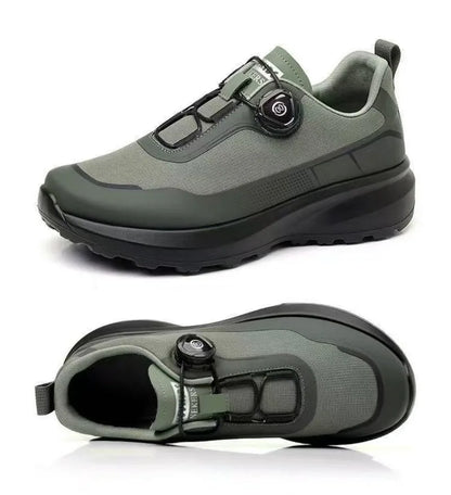 Zapatillas deportivas nuevas para hombre con botón giratorio, de plataforma, para conducir, para caminar, para actividades al aire libre, resistentes al desgaste, para correr y para deporte, talla grande