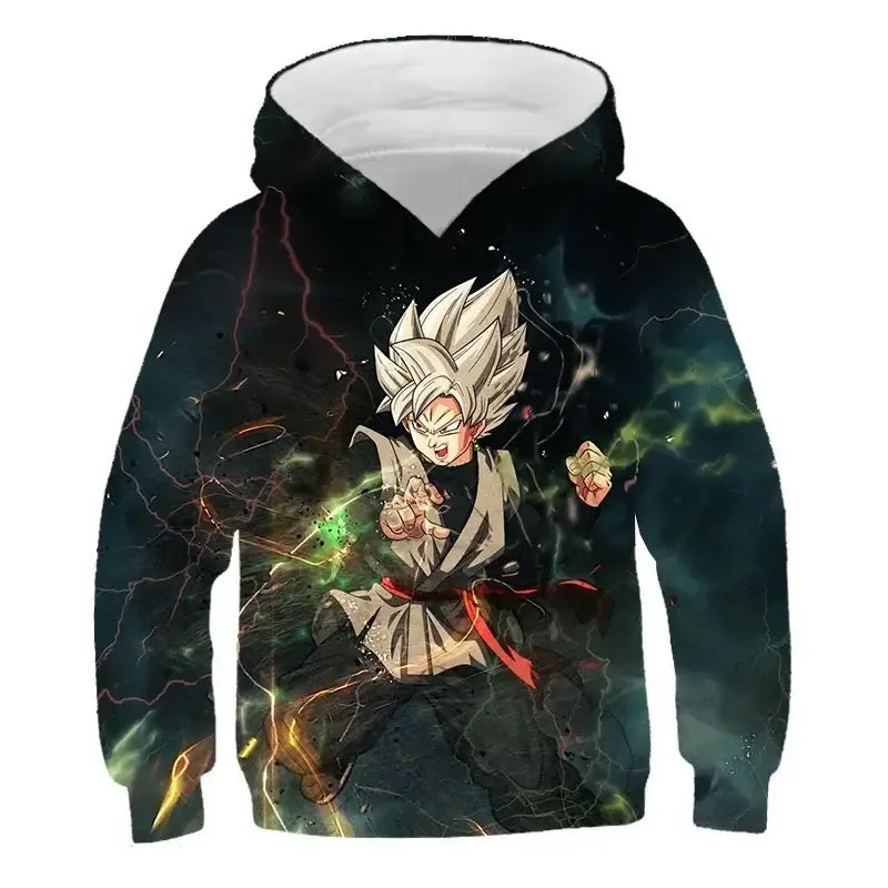 2025 Autumn Cool Dragon Ball Z Kids Boys Sweatshirts Children Casual Boy Hoodies Pullover Anime Dragon Ball Hoodie Hooded Coats, Produit gaming premium Fraquane