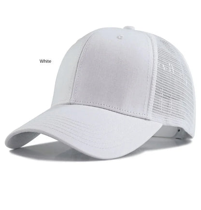 Oversize Trucker-kasket med store masker til mænd med stort hoved – XXL-baseballkasket – åndbar „Dad Hat“ – 58–60 cm, 60–65 cm