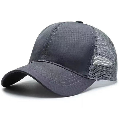 Unisex ensfarvede baseballkasketter til forår og sommer – justerbare fritidshatte til udendørs brug – solbeskyttelseshatte – sportskasketter
