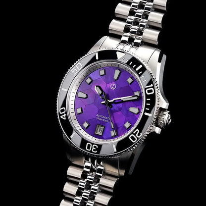WISHDOIT Automatic Mechanical Watch Miyota 8215 Movement Mother of Pearl Dial Ceramic Bezel Waterproof 150M Diving Watch