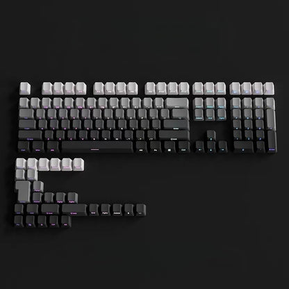 Daylight Cherry Keycaps PBT Translucent Gradient Keycaps for MX Mechanical Keyboards, Side Engraved Cherry Profile PBT Keycap Set