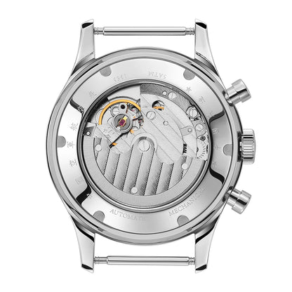 SEAKOSS Automatic Mechanical Wristwatch 1963 with Seagull ST1654 Movement 24H-Hour Display Air Force Pilot Calendar Mens Watches