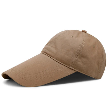 Cappellino a visiera, primavera-estate, 14 cm di visiera, protezione solare, pesca, uomo/donna, streetwear, parasole, outdoor, regolabile, cotone, da golf, stile trucker