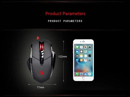 Bloody V7M trådbunden mus RGB lätt ergonomisk design 4000dpi PC kontor e-sport gaming makroprogrammerbar mus för CF LOL CS