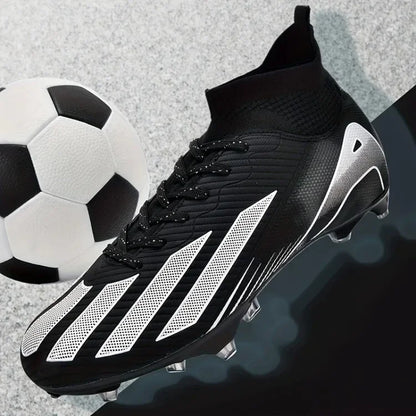 New Men's Football Boots Adult's Soccer Field Shoes Teenager's Sports Cleats Outdoor Grass Training Boots High Quality Sneakers