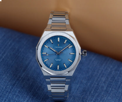 Cronos New Rhombus Perlage 39mm Dial PT5004 Miyota 90S5 See-through Caseback Men Automatic Wristwatches 10ATM Lumious