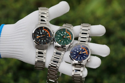 BERNY Men's Dive Watches 200M Waterproof Super Luminous Automatic Mechanical Diver Watch 42mm Sapphire Swim Diving Wristwatch