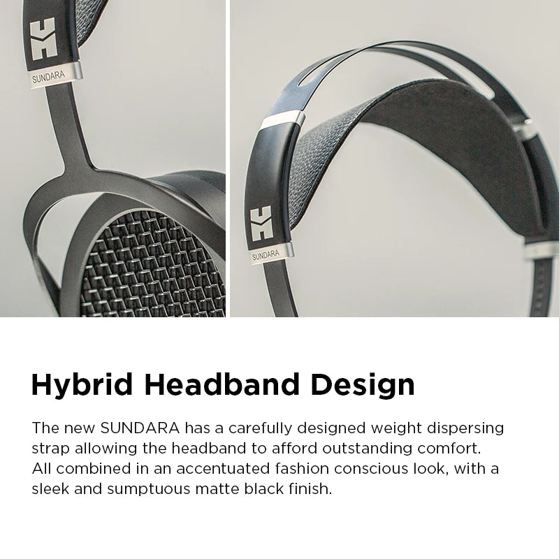 HIFIMAN SUNDARA Planar Magnetic Headphones Over-Ear HiFi Open-Back Headphones with Metal Casing High Fidelity Audio Design