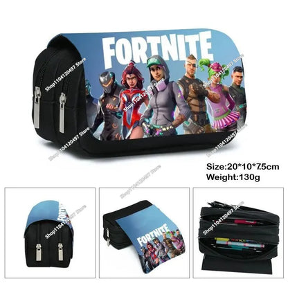 Fortnite Battle Royale Pencil Case for Kids Cartoon Stationery Storage Pen Box School Supplies Birthday Gift
