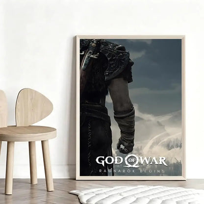 Mythic G-God of War RagnarokS Poster Stylish Art Poster Wall Decor for Living Room Bedroom Office Hotel Home Interior
