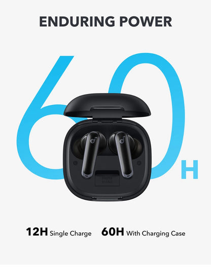 Soundcore P40i by Anker Wireless Earbuds with ANC, BassUp Technology, 60H Playtime & Bluetooth 5.3