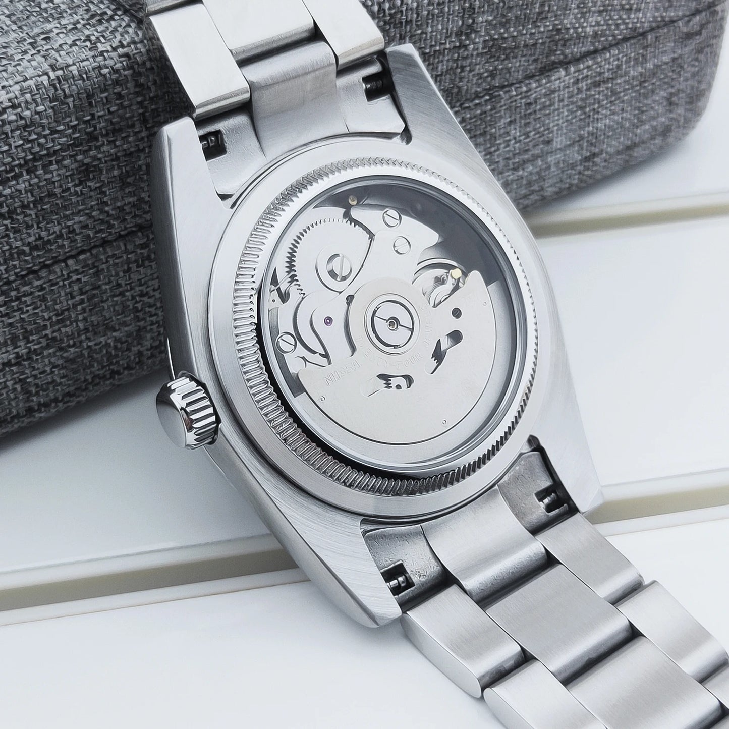 36mm/39mm Corgeut Luxury White Black Automatic Mechanical Wristwatches Numbers Men Watch Sapphire Crystal 10bars Reloj Hombre