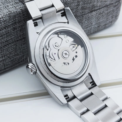 36mm/39mm Corgeut Luxury White Black Automatic Mechanical Wristwatches Numbers Men Watch Sapphire Crystal 10bars Reloj Hombre