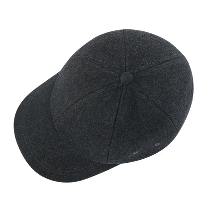 BOTVELA Men's Wool Tweed Baseball Cap Casual Style Soft Adjustable Unstructured Hat