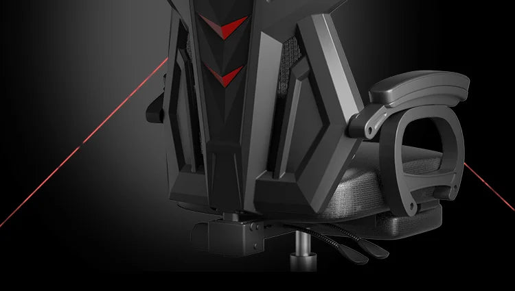 Ergonomic Office Chair with Back Support Design, Adjustable Height Gaming Chair, Reclining Swivel Computer Chair with Armrests & Footrest