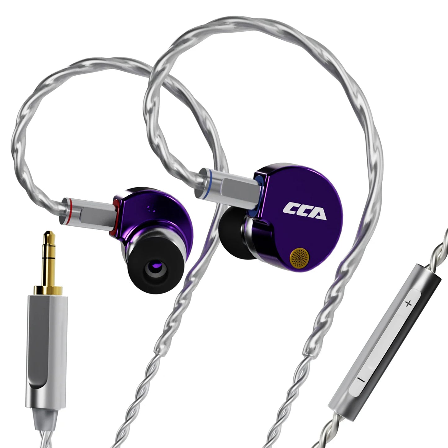 CCA Phoenix Wired Earphones Dynamic Drive LCP Diaphragm Music Headphone With Detachable Cable Noise Reduction Gaming Earphones