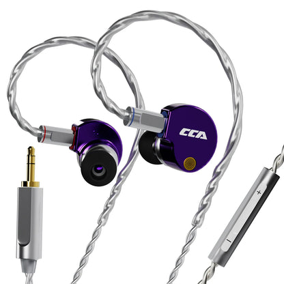 CCA Phoenix Wired Earphones Dynamic Drive LCP Diaphragm Music Headphone With Detachable Cable Noise Reduction Gaming Earphones