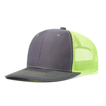 Cappellino da baseball classico in rete traspirante per donne, cappellino casual da camionista traspirante, cappellino unisex regolabile con chiusura a scatto, cappellino sportivo e dinamico da papà