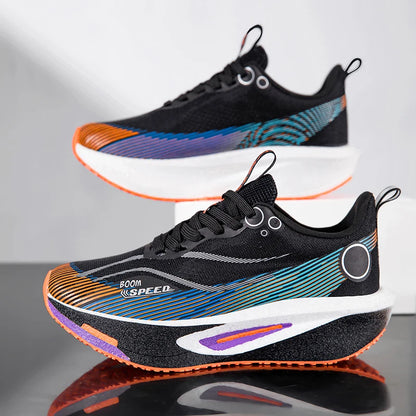 2025 Men's And Women's Carbon Board Running Shoes Professional Marathon, Lightweight Rebound Cushioning Breathable Sports Shoes