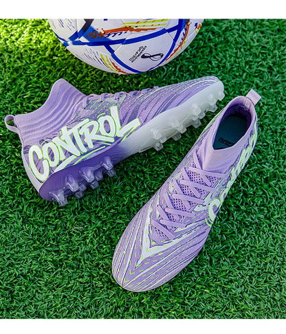 Chaussures de football originales pour hommes, baskets de sport décontractées pour enfants, chaussures de terrain en herbe unisexe pour garçons
