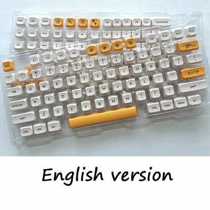 140 Keys Korean Japanese Russian Thailand Bee Milk Keycap XDA Profile PBT Keycaps For MX Switch Mechanical Keyboard DIY Custom