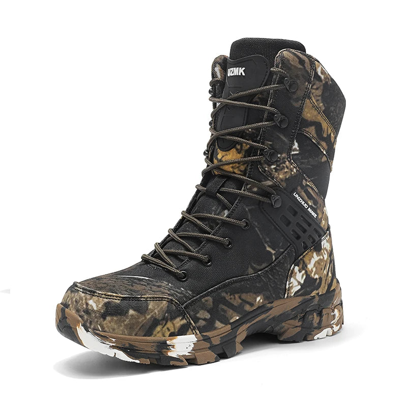 Hiking Shoes Men Boots Wear-resistant  Breathable Casual Sports Shoes Men Ankle Boots Comfortable Outdoor High-top Boots Men
