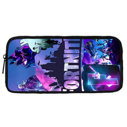 Mochila Escolar Infantil com Lancheira e Estojo, Design de Jogo Popular F-FortniteS, Mochila Escolar para Rapazes e Raparigas, Presente Ideal