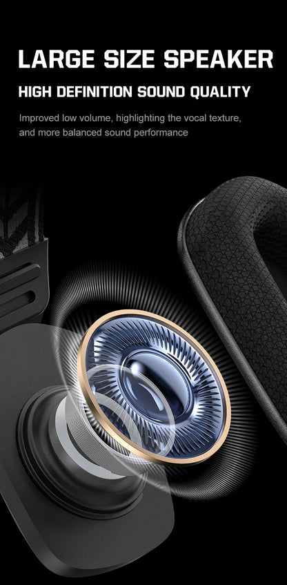ONIKUMA GT828 Bluetooth Headset Four-mode Connection Over Ear HIFI Stereo Wireless Gaming Headsets with Mic for PC Laptops PS5