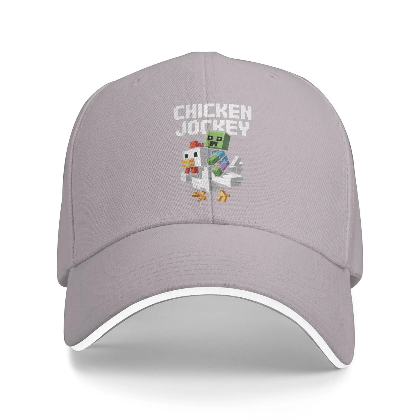 Chicken Jockey Zombie Pixel Art Zombie 2025 Movie Baseball Caps for Men Women Trucker Hat  Outdoor Workouts Adjustable Sun Hats