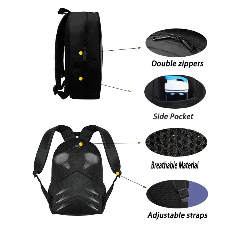Mochila Escolar Infantil com Lancheira e Estojo, Design de Jogo Popular F-FortniteS, Mochila Escolar para Rapazes e Raparigas, Presente Ideal