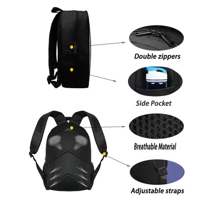 Mochila Escolar Infantil com Lancheira e Estojo, Design de Jogo Popular F-FortniteS, Mochila Escolar para Rapazes e Raparigas, Presente Ideal