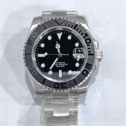 DIY Custom Automatic Watch Logo For Man High Quality NH35 Diving Mechanical Watches Sapphire Waterproof Ceramic Bezel 120 Click