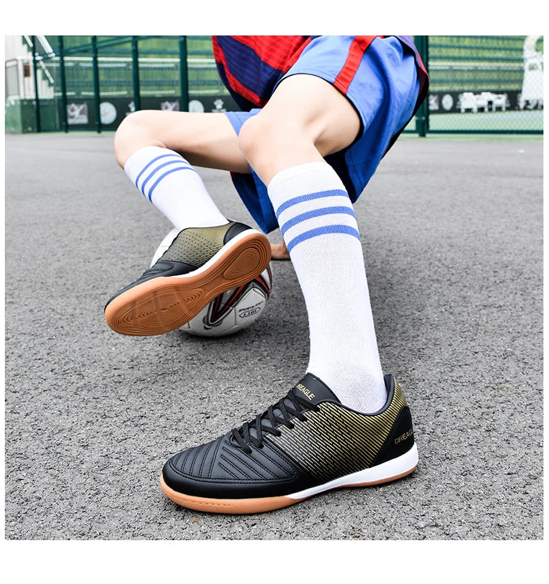 Scarpe da calcio indoor da uomo, scarpe da futsal professionali, scarpe da calcio da uomo antiscivolo, scarpe da calcio originali per campi in dura, Chuteira Society Futebol