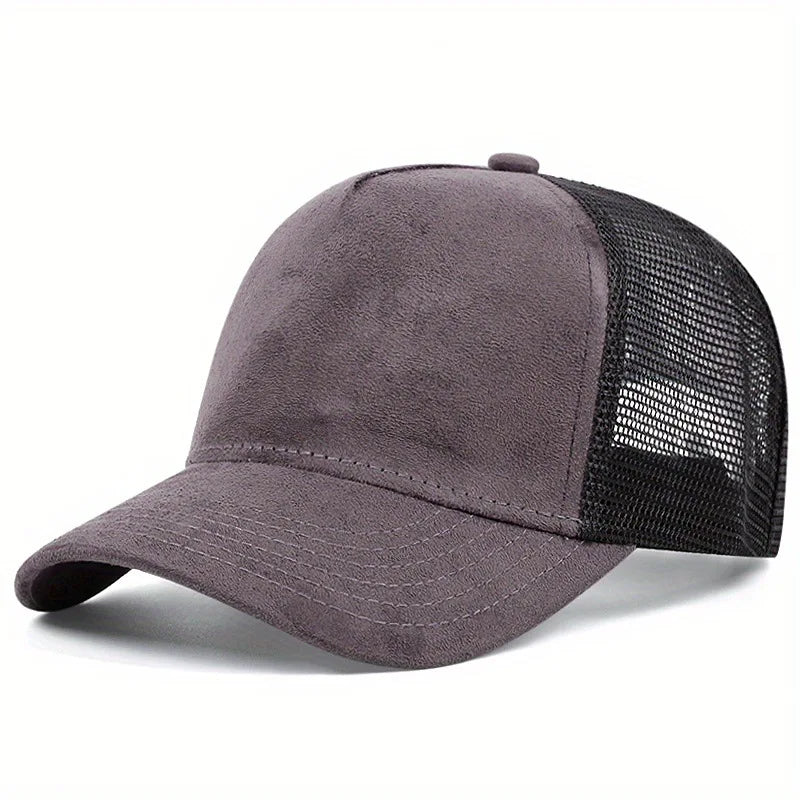 Unisex Mesh Baseball Cap for Men Outdoor Ports Adjustable Trucker Caps Fashion Curved Dad Cap Men Women Casual Breathable Sunhat