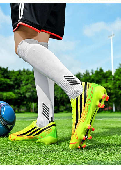 Chaussures de football professionnelles AG pour hommes, résistantes, décontractées, à crampons, antidérapantes, Fast Foo451·a
