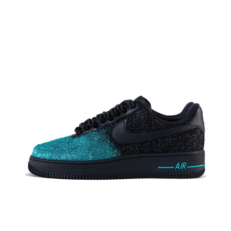 Custom Sneakers Nike Air Force 1 FOMO Full Crystal Sparkle Unisex Sneakers Jennie Cleanfit Style, Anti-slip Light Wear-resistant