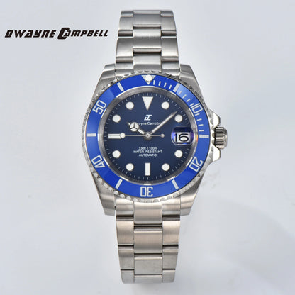 DWAYNE CAMPBELL Top Luxury NH35 Men's Automatic Mechanical Watch Waterproof Luminous Sapphire Glass Classic Business Wristwatch