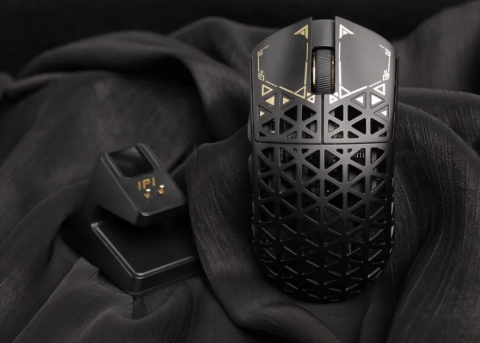 IPI Piao Float Wireless 8K Gaming Mouse, Tri-Mode Bluetooth Lightweight Carbon Fiber Mouse with PixArt 3395 Sensor for Esports & PC Gaming
