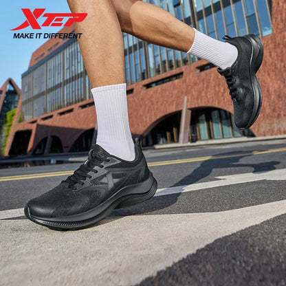 XTEP Running Shoes Men's 2025 Summer Mesh Breathable Comfortable Wear-Resistant Sports Shoes Commuting Casual Shoes 875319110025
