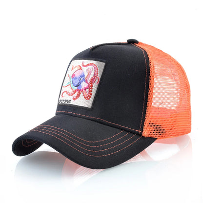 Unisex Baseball Cap With Octopus Patch For Men And Women Four Season Snapback Trucker Hats Outdoor Breathable Casual Sports Cap