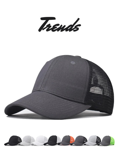 Cappellino da baseball per adulti, cappellino a rete, visiera curva poco profonda, cappello unisex, cappello estivo, cappello traspirante, cappellino da ombra, cappellino per primavera e autunno, cappellino hip hop aderente