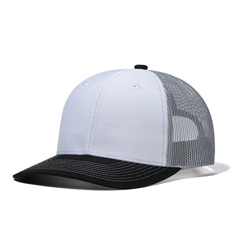Cappellino da baseball classico in rete traspirante per donne, cappellino casual da camionista traspirante, cappellino unisex regolabile con chiusura a scatto, cappellino sportivo e dinamico da papà
