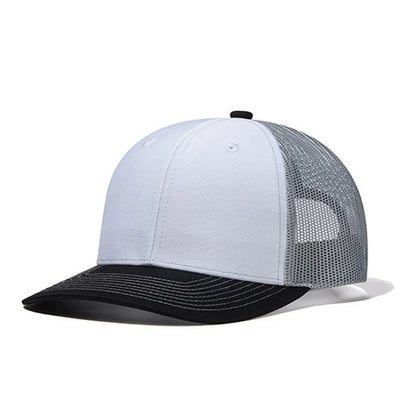 Cappellino da baseball classico in rete traspirante per donne, cappellino casual da camionista traspirante, cappellino unisex regolabile con chiusura a scatto, cappellino sportivo e dinamico da papà