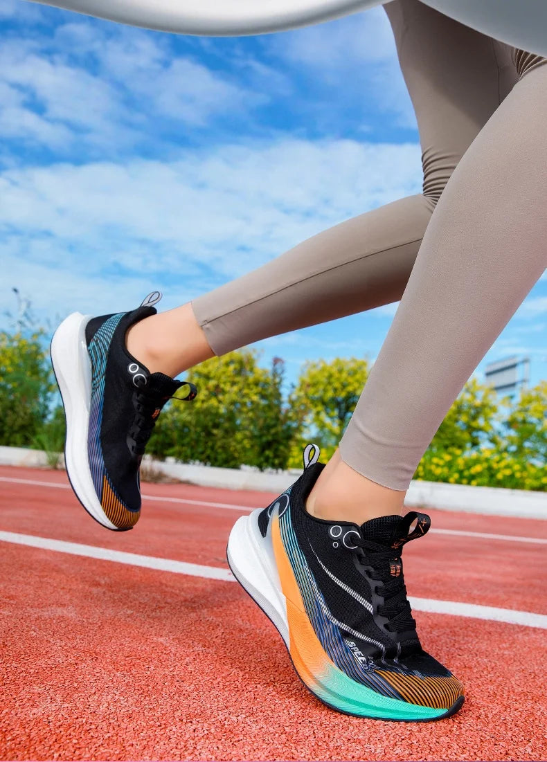 2025 professionelle Marathon-Laufschuhe für Herren und Damen mit Carbonplatte, Stoßdämpfung, ultraleichtem Design und stabilem Halt