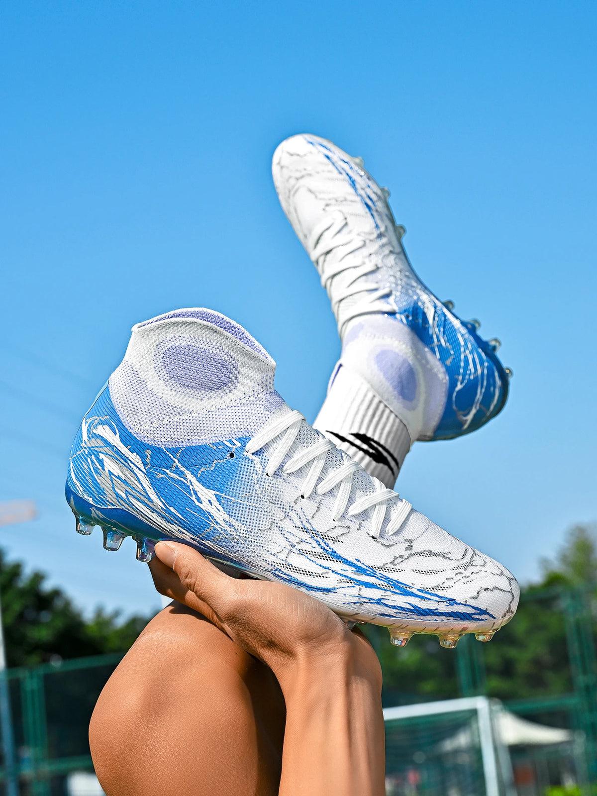 Chaussures de foot Premium AG FG, tige en tissu PU doux au toucher, semelle antidérapante en TPU, qualité fiable pour l'entraînement et la compétition