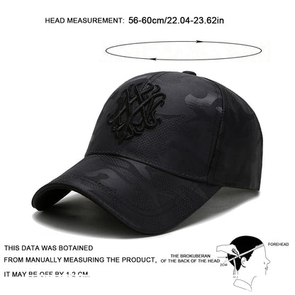 Unisex Letter Embroidery Baseball Caps Spring and Autumn Outdoor Adjustable Casual Hats Sunscreen Hat Sports Cap