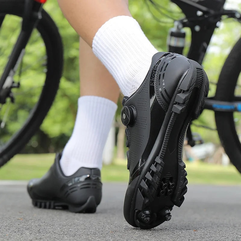 Scarpe da mountain bike MTB da uomo, traspiranti, antiscivolo, ad alta rigidità, adatte per gare su strada all’aperto e percorsi fuoristrada in montagna 37-46